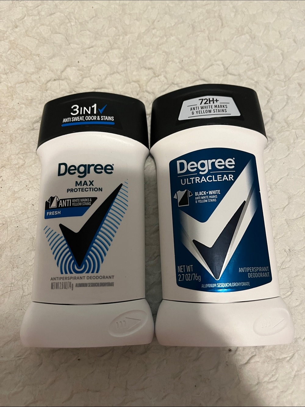 NWT Degree Antiperspirant Deodorants